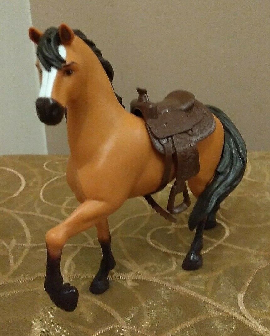 Vintage Toy Horse (1320elt01) Breyer Brown Leather Like Saddle 7" Trotting Pony