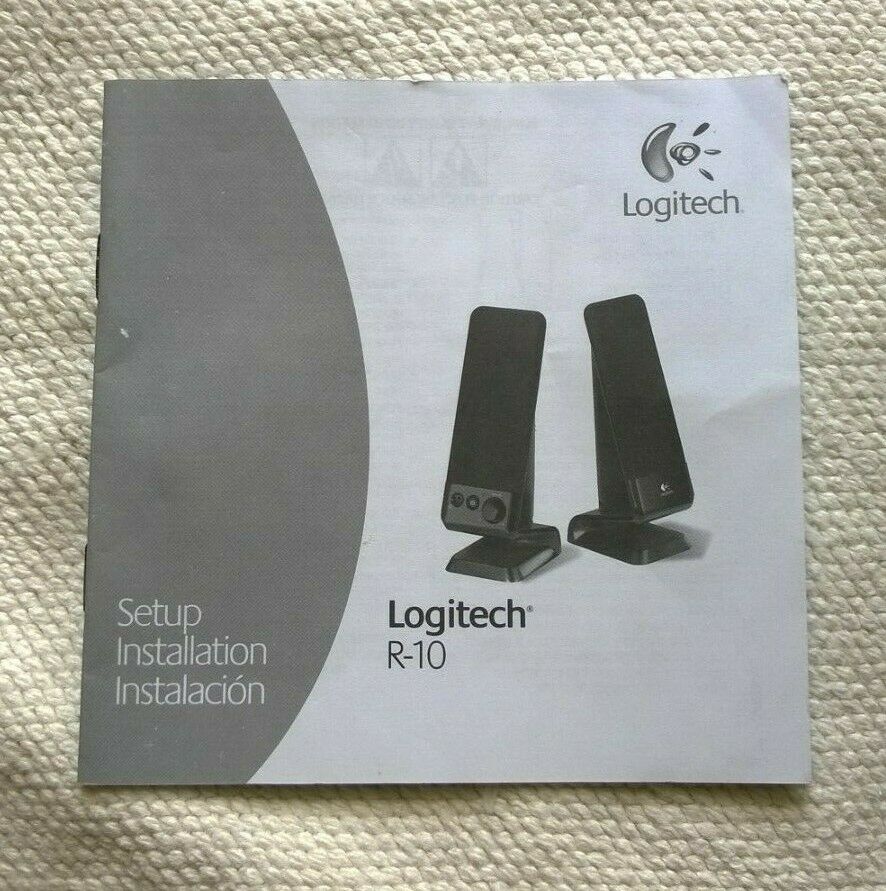 Logitech R-10 Speakers Installation Guide P/n 623692-0403 Copyright 2004