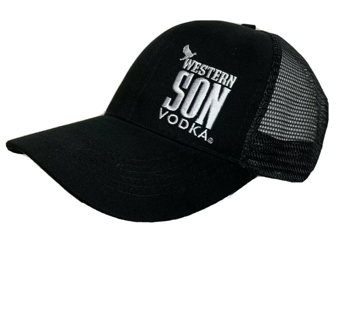 Western Son Vodka Mesh Hat Cap Black Adjustable Snapback New Hip Trucker Gift