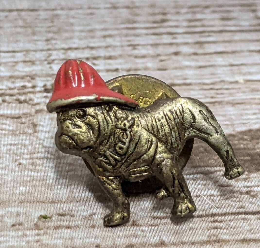 Vintage Mack Truck Bulldog Fireman Hat Small Lapel Pin