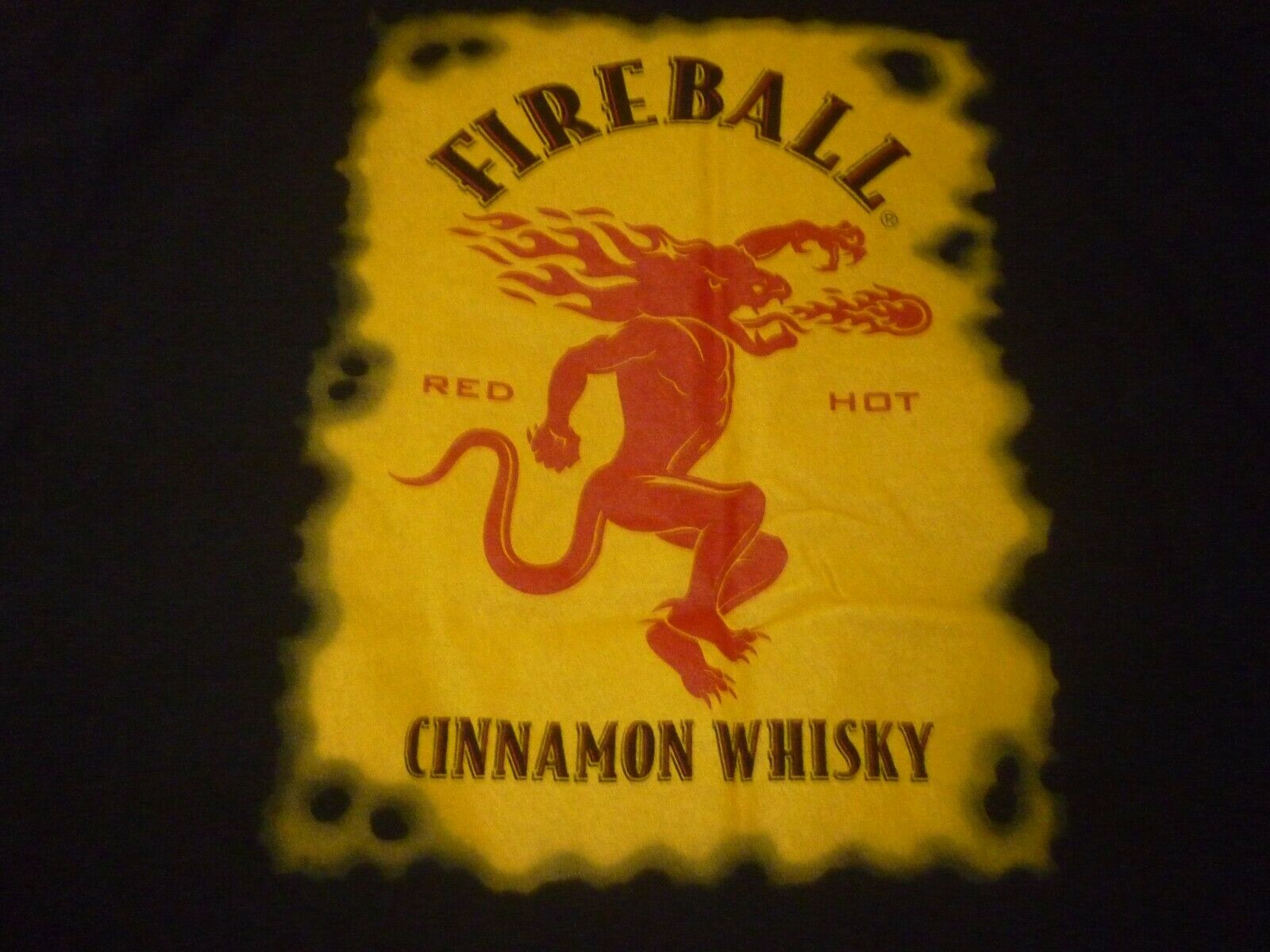 Fireball Whisky Shirt ( Used Size L ) Nice Condition!!!